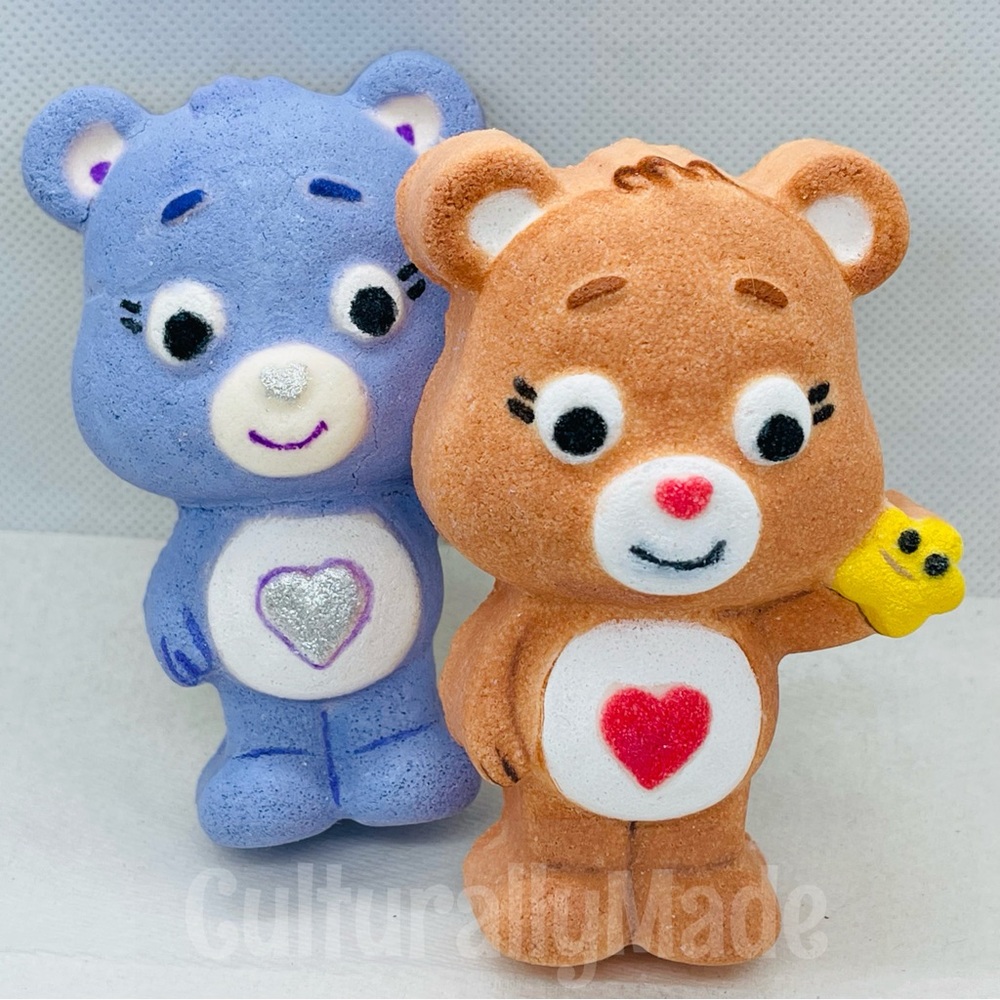 Cute Heart Bear- 2 piece bath bomb set